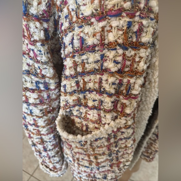 Multicolor Textured Blazer - Picture 3 of 9